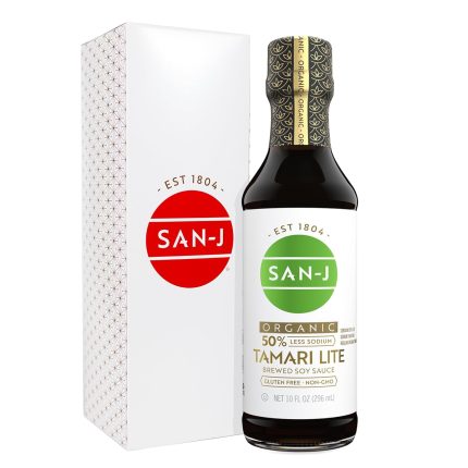 Organic Gluten Free Tamari Soy Sauce with 50% Less Sodium - Made with 100% Whole Soy - Specially Brewed - 10 oz. Bottle